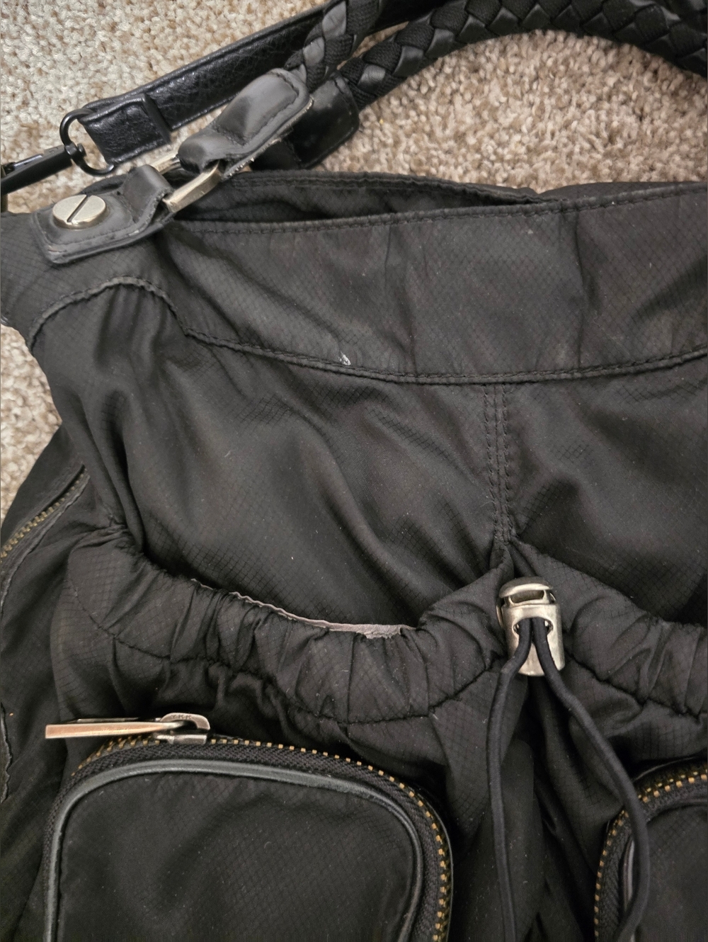 L.a.m.b. Black Nylon Tote Y2k - Picture 2 of 12